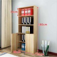 Étagère à livres moderne en bois massif pour enfants, sur pied, avec casiers à porte verrouillable, pour salon et usage hospitalier