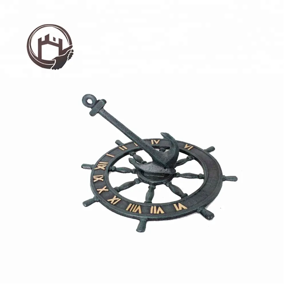 Antique compass sundial for garden decoration