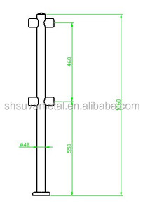 Rails de garde-corps de tube en acier chromé, balustrade de contrôle de graiseur tubulaire, pour automobile - Product Image 5