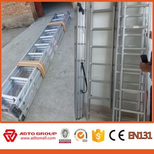 <span class=keywords><strong>Escalera</strong></span> de Aluminio <span class=keywords><strong>Recta</strong></span> de Tubo Cuadrado ADTO de 6m 5m 4m 3m 2m con Logotipo Personalizado - Product Image 3