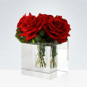 Vaso Quadrato in Vetro Spesso K9 Cristallo Trasparente per <span class=keywords><strong>Fiori</strong></span> Promozionale 2017 - Product Image 2