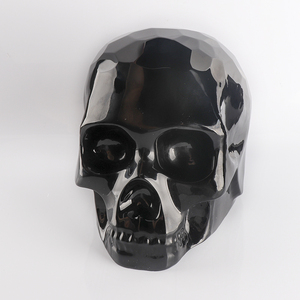 2023 nuovo stile design individuale decorazione di cristallo di alta qualità del modello di teschio di cristallo nero per la decorazione - Product Image 3