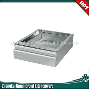 personalizado 2 capas de acero inoxidable <span class=keywords><strong>restaurante</strong></span> mesa de trabajo con <span class=keywords><strong>los</strong></span> cajones sin peto - Product Image 3
