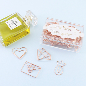 Rose Gold Hình Dạng Sáng Tạo Kim Loại Giấy Clip Cho Bullet Tạp Chí - Product Image 4