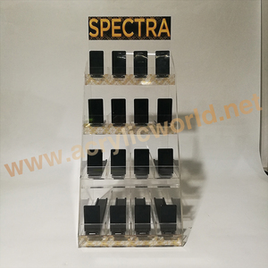 Vitrine de maquillage murale en acrylique transparent, support de rangement de vernis à ongles, étagère de Table à 6 niveaux - Product Image 4