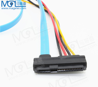 Cable de Datos SFF-8482 SAS a SATA de 7 Pines Hembra + IDE de 4 Pines Macho