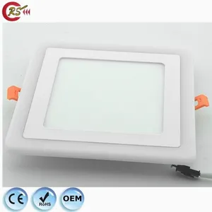 Đèn Led Bảng Điều Khiển Chống Nước Đèn Vuông Tròn Mỏng Gắn Lõm Hai Màu 3 + 3W 6 + 3W 12 + 4W 18 + 6W