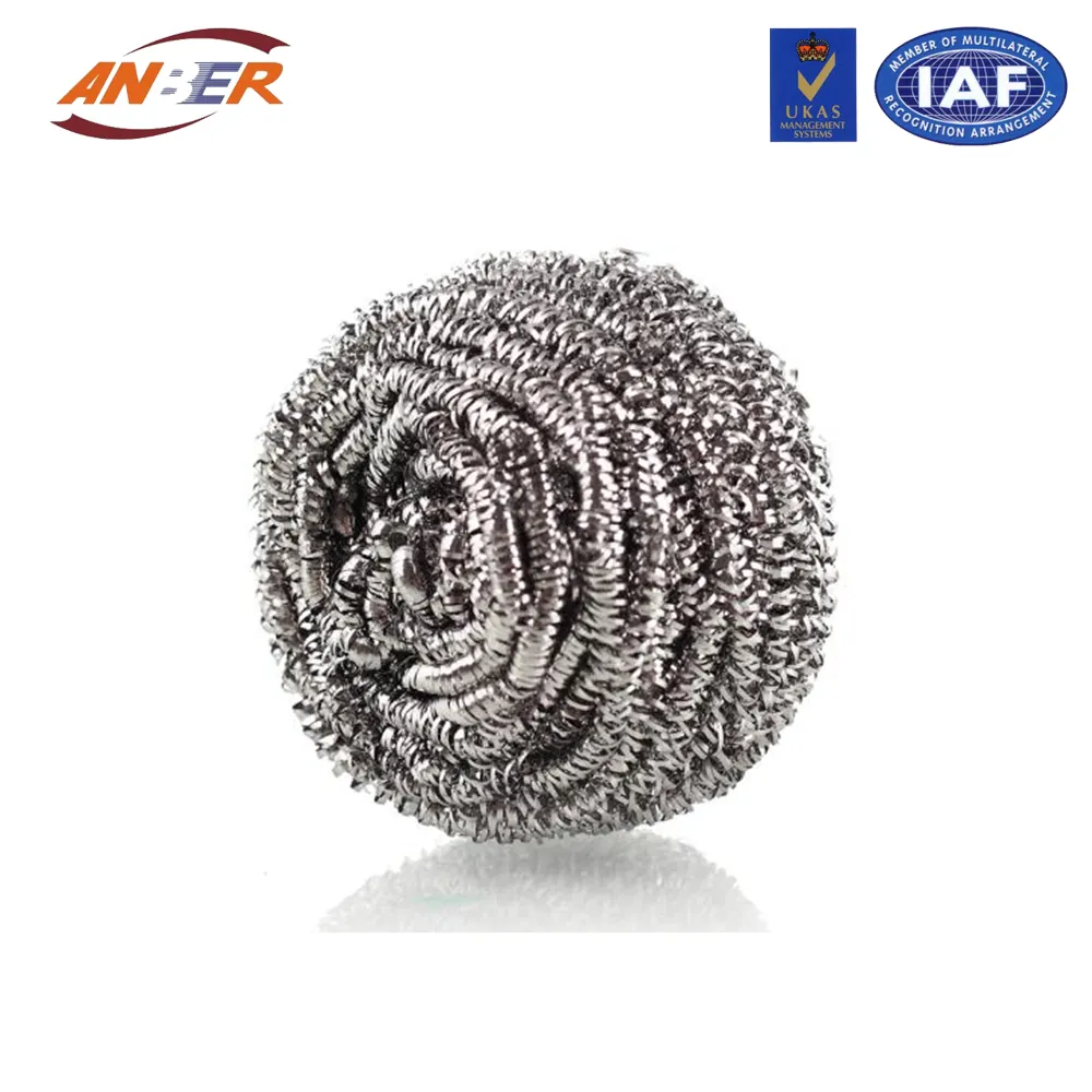 3x10g/pack stainless steel galvanized pot scourer cleaning ball/brush/scourer/scrubber