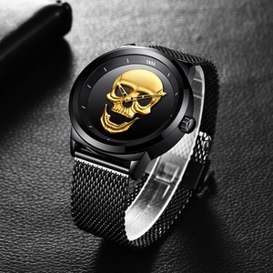 <span class=keywords><strong>Orologio</strong></span> LIGE LG9876 con Teschio 3D per Uomo, Quadrante <span class=keywords><strong>Vintage</strong></span> in Acciaio Inox <span class=keywords><strong>da</strong></span> 44mm, <span class=keywords><strong>Orologio</strong></span> <span class=keywords><strong>da</strong></span> <span class=keywords><strong>Polso</strong></span> al Quarzo Impermeabile e Resistente + Confezione Regalo - Product Image 4