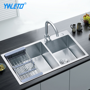 Yeleto phụ kiện nhà bếp Set thép không gỉ bồn rửa nhà bếp, vòi nước, bồn rửa cống - Product Image 1