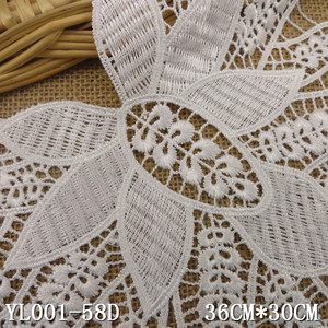 공장 가격 주식 코드 칼라 아플리케 넥 레이스 Cuello De Encaje 보르도 기퓌르 자수 레이스 칼라 - Product Image 5