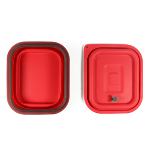 Shenzhen mayor FDA plegable de silicona almuerzo caja con tapa - Product Image 6