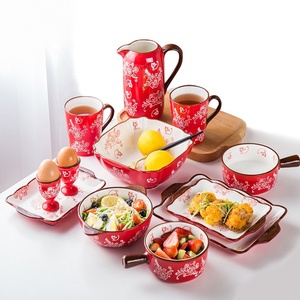 Bộ Đồ Ăn Tối Sơn Tay 12 Miếng Tráng Men Màu Sản Xuất Tại Trung Quốc - Product Image 1