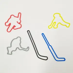 custom made decorative fancy silly ice hockey shape silicone rubber band