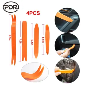 4 Buah/Set Peralatan PDR Super Kit Penghapusan Trim Panel Klip Pintu Audio Radio Mobil untuk Alat Perbaikan Bodi Mobil