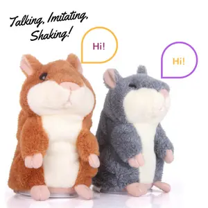 Lovely Mimicry Pet Plush Toy Repeats What You Say Talking Hamster For Kids