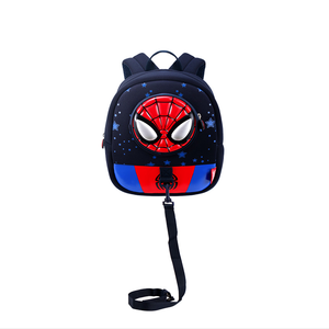 <span class=keywords><strong>Spiderman</strong></span> Cartoon scuola zaino per asilo bambini impermeabile in pelle primaria colorata di fabbricazione del prodotto - Product Image 4