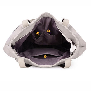 Sac fourre-tout de <span class=keywords><strong>plage</strong></span> en <span class=keywords><strong>toile</strong></span> extra large en coton imprimé couleur personnalisée de haute qualité Prix d'usine pour les promotions - Product Image 2