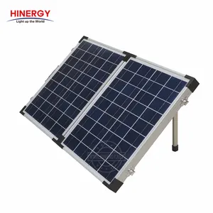 Hinergy-Kit de Panel Solar plegable portátil, para acampar al aire libre, autocaravana, con controlador de carga