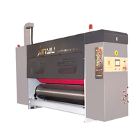 Machine d'impression et de découpe flexographique automatique XINYU pour la production de boîtes à pizza, multicolore, 220V/380V