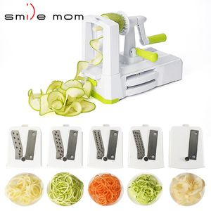 Spiraliseur à légumes Zucchini Sebze, coupe-légumes manuel à 5 lames, spiraliseur à légumes - Product Image 1