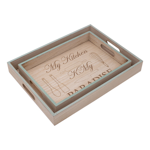 Mode MDF holz abendessen platte gedruckt tablett - Product Image 1