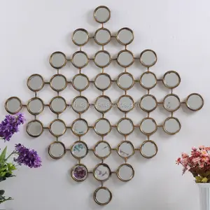 Multi kleine ronde cirkels muur spiegels voor woondecoratie