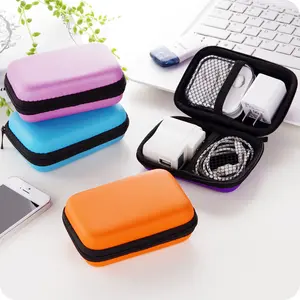 Headphones Case Multifunction Protective Hard Travel Carrying Case EVA Bag For Wired Headset Earphone Earbuds MP3