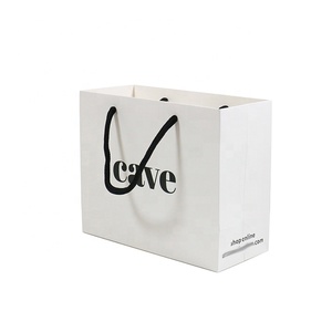 Tùy Chỉnh In Ấn Hot Foiled Logo Tái Chế Quà Tặng In Mua Sắm Túi Giấy Màu Đen Với Ribbon Xử Lý Bao Bì Túi Giấy - Product Image 4