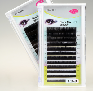 Tamaño de La Mezcla negro <span class=keywords><strong>Rizo</strong></span> de Pestañas Extensión de Pestañas de Seda C O D Propia marca pestañas - Product Image 5