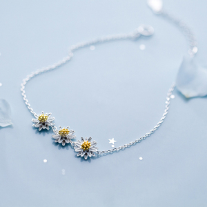 Braccialetti con Charm a Forma di Margherita in Argento per Donne, Gioielli in Argento Sterling 925 all'Ingrosso - Product Image 3