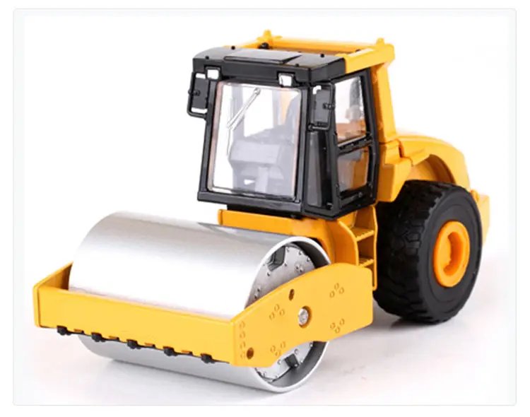 1 50 die cast construction toy single drum vibratory static road roller toy
