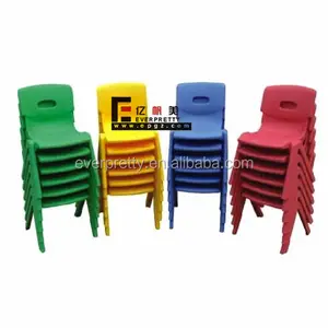 Kindergarten Furniture Kids Pro Garden Stackable Plastic Chair White Outdoor for Sale