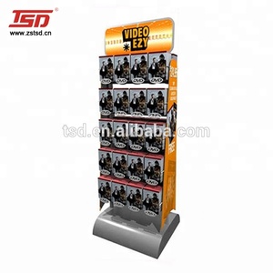 Đôi bên kim loại bán lẻ DVD VCD hiển thị đứng CD Sách kệ trưng bày - Product Image 3