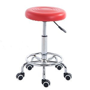 Multi Couleur Beaty Roud Siège En Cuir Chaise En Métal Base - Product Image 3