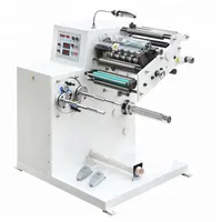 Rebobinadora de máquina cortadora de etiqueta adhesiva de papel, operación práctica