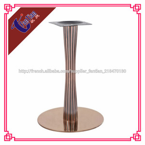De haute qualité guangdong, rondes en acier inoxydable <span class=keywords><strong>table</strong></span> de bar en métal noir poli base pour <span class=keywords><strong>pieds</strong></span> de meubles - Product Image 1