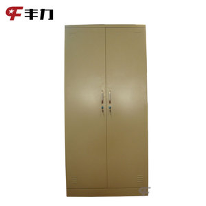 Armadio in Metallo Moderno a 2 <span class=keywords><strong>Ante</strong></span> con Serratura a Chiave Pieghevole per Camera da Letto Casa Palestra Officina - Product Image 3