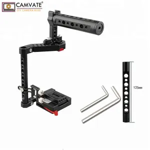 CAMVATE Tốt Nhất Máy Ảnh DSLR Cage với Top Handle cho Máy Ảnh X-T2, các máy dslr EOS 650D, 550D, d750