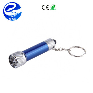 Xách tay 5 LED Mini Đèn Pin Sáng Torch Nhôm Keychain KeyRing Chain Top Chất Lượng - Product Image 1