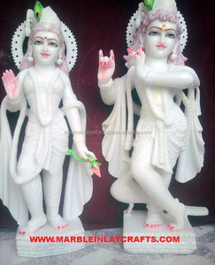 White Marble Krishna Radha Statue - Product Image 1