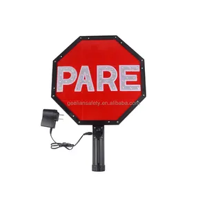 led pare traffic sign/traffic stop signals/solar road safety signal board