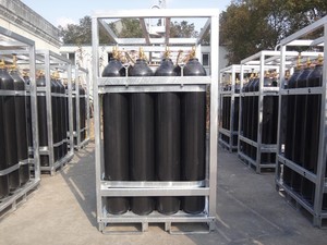 SEFIC marka dikişsiz çelik oksijen gaz tüpü ile kafes/raf - Product Image 2