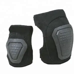 Ginocchiere tattiche di supporto del gomito del ginocchio della guardia del corpo in Neoprene nero