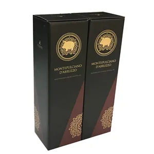 Shanghai packing factory custom luxury paper wine box cardboard carton