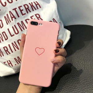 Lindo macaron corazón Rosa caja <span class=keywords><strong>del</strong></span> teléfono de la historieta para el iPhone x 8 8 más 7 7 más 6 6 S - Product Image 6
