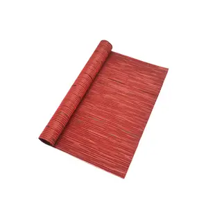 热卖批发便宜的pvc乙烯基竹餐垫家用梭织餐桌垫子