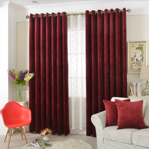 <span class=keywords><strong>Tende</strong></span> di Lusso in Ciniglia <span class=keywords><strong>Bordeaux</strong></span> per il Soggiorno con Drappeggi - Product Image 2