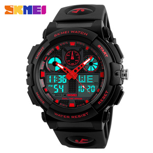 Nuovo <span class=keywords><strong>Orologio</strong></span> Sportivo di Lusso SKMEI 1270, <span class=keywords><strong>Orologio</strong></span> al Quarzo <span class=keywords><strong>da</strong></span> <span class=keywords><strong>Uomo</strong></span> Impermeabile con Doppio Fuso Orario, Analogico <span class=keywords><strong>Digitale</strong></span> LED, <span class=keywords><strong>Orologio</strong></span> <span class=keywords><strong>da</strong></span> <span class=keywords><strong>Polso</strong></span> Casual - Product Image 5