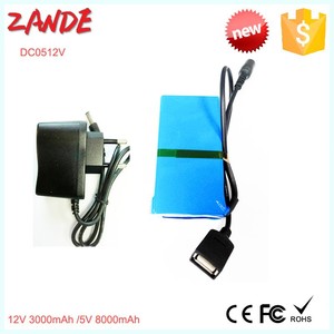 Pak Baterai Li-ion Isi Ulang Kecil DC 5V 8000Mah 12V 3000Mah Persediaan Pabrik Kualitas Tinggi - Product Image 3